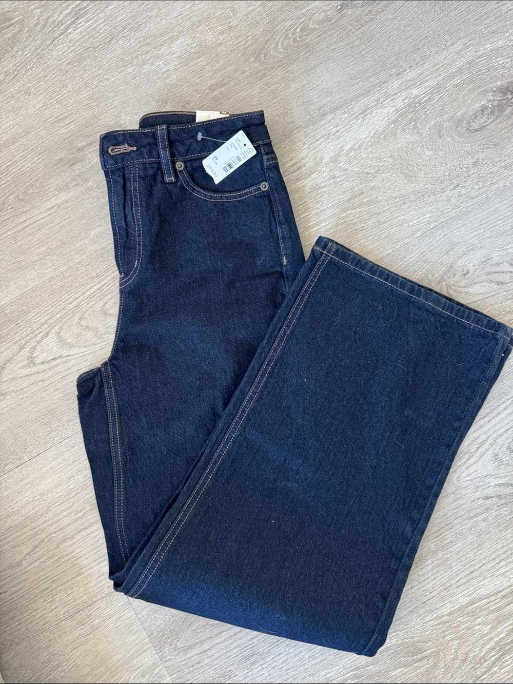 180.🌸Dark Blue Women’s Jeans - Classic Straight Leg